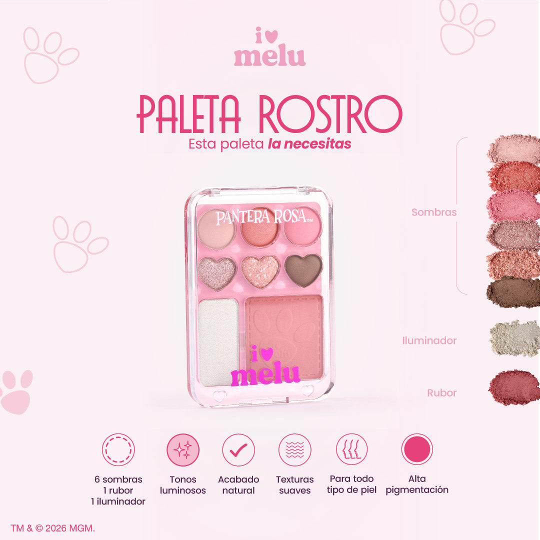 PALETA PARA ROSTRO PANTERA ROSA