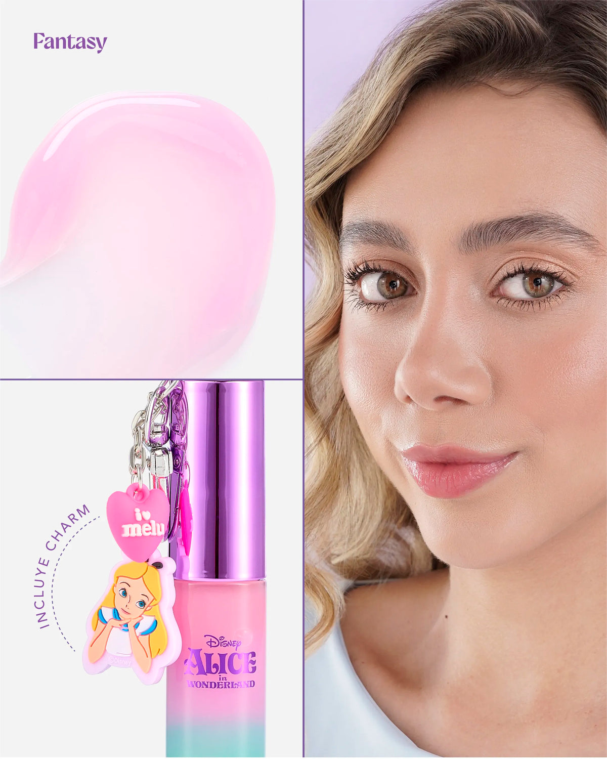 LIP GLOSS HIDRATANTE CON CHARM ALICIA