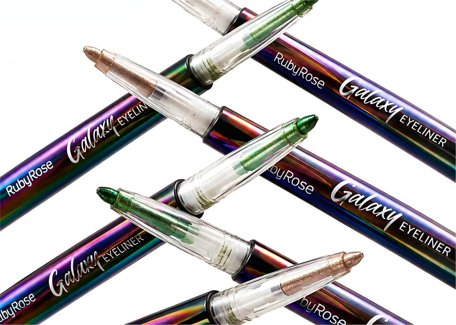 Color y destellos que transforman tu mirada. ¡Atrévete con el Delineador Galaxy!