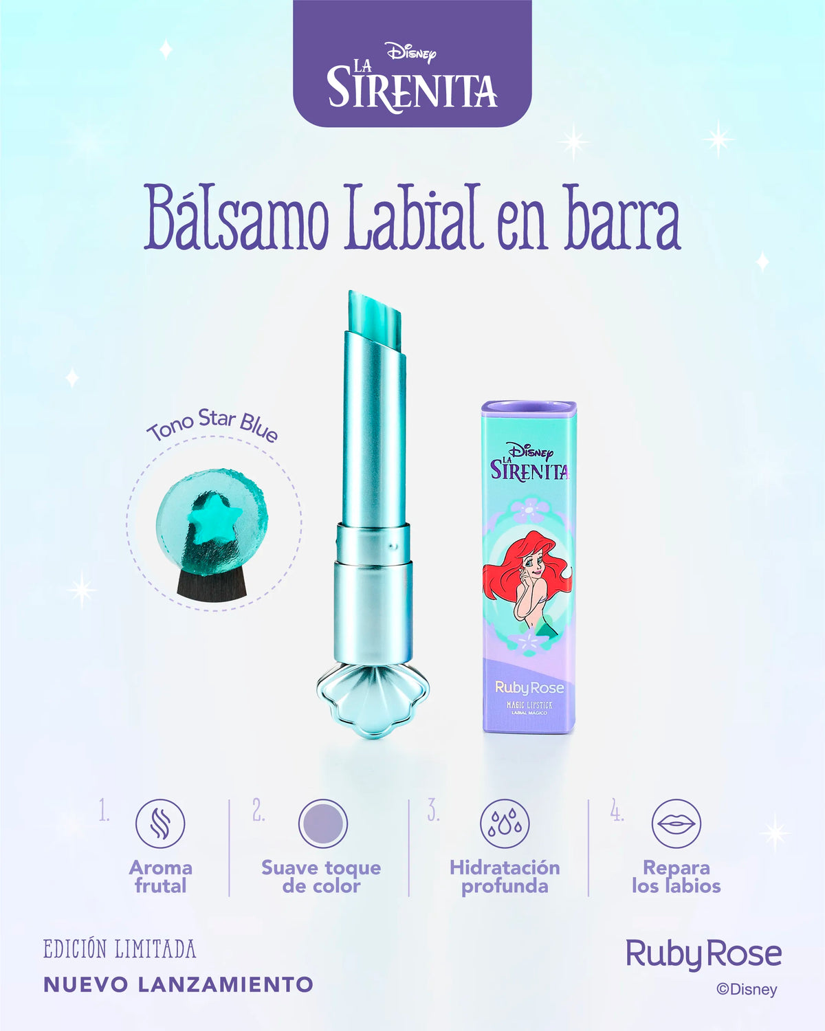 BÁLSAMO LABIAL EN BARRA LA SIRENITA