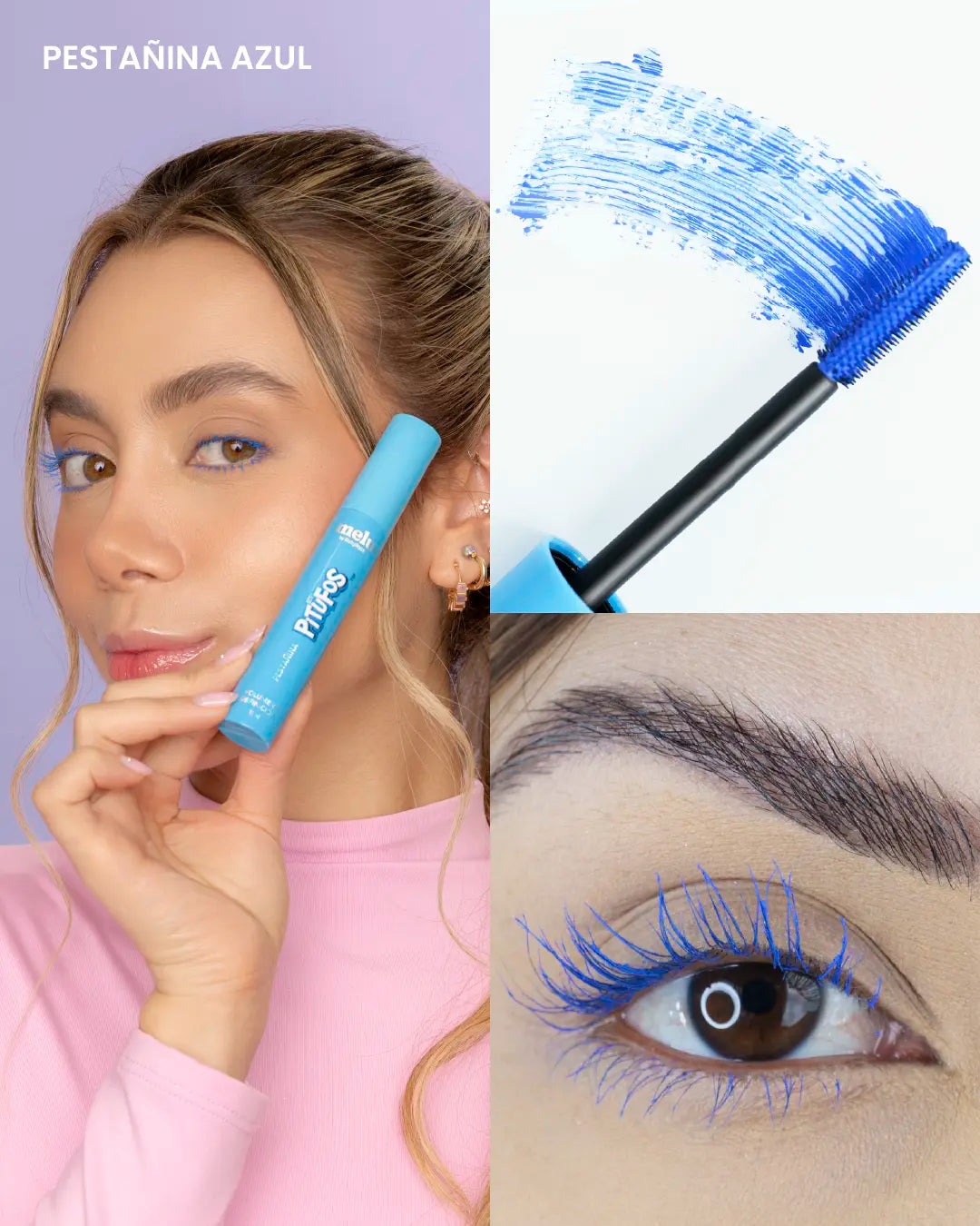 Pestañina Azul Pitufos – Peel Off